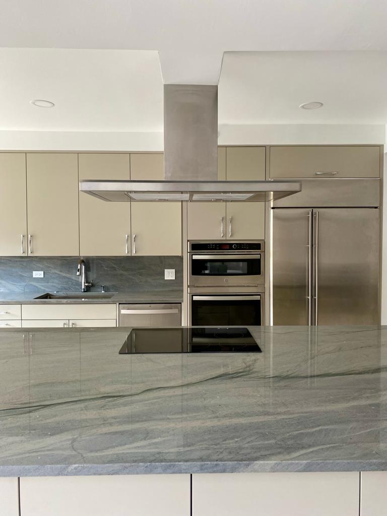 Blue Wave Quartzite Kitchen — Stone City project