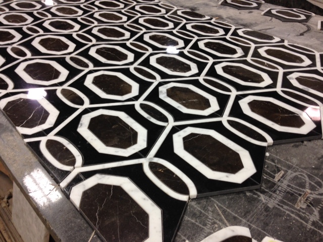 Custom Marble Medallion — Stone City project