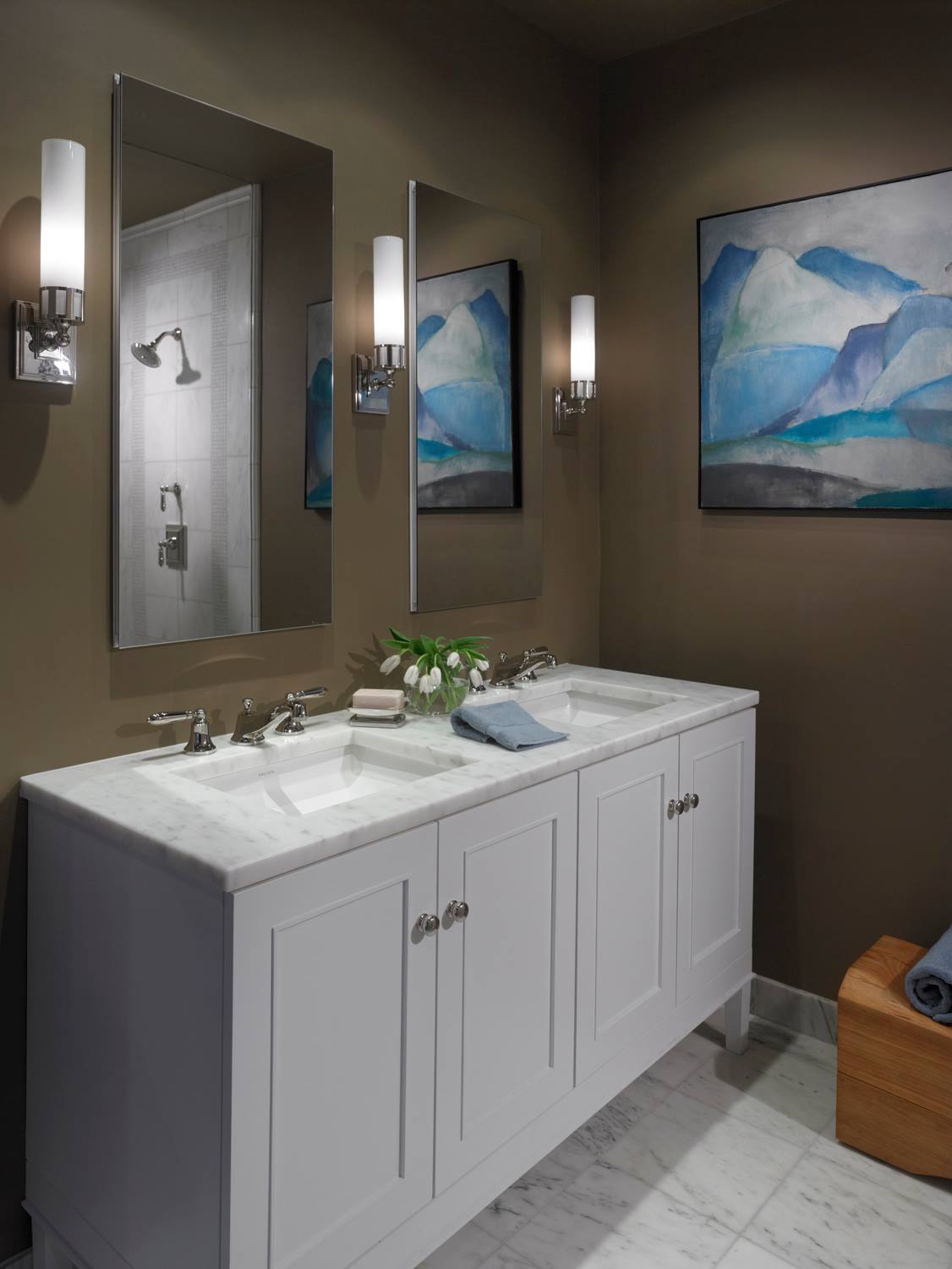 Elegant Bathroom — Stone City project
