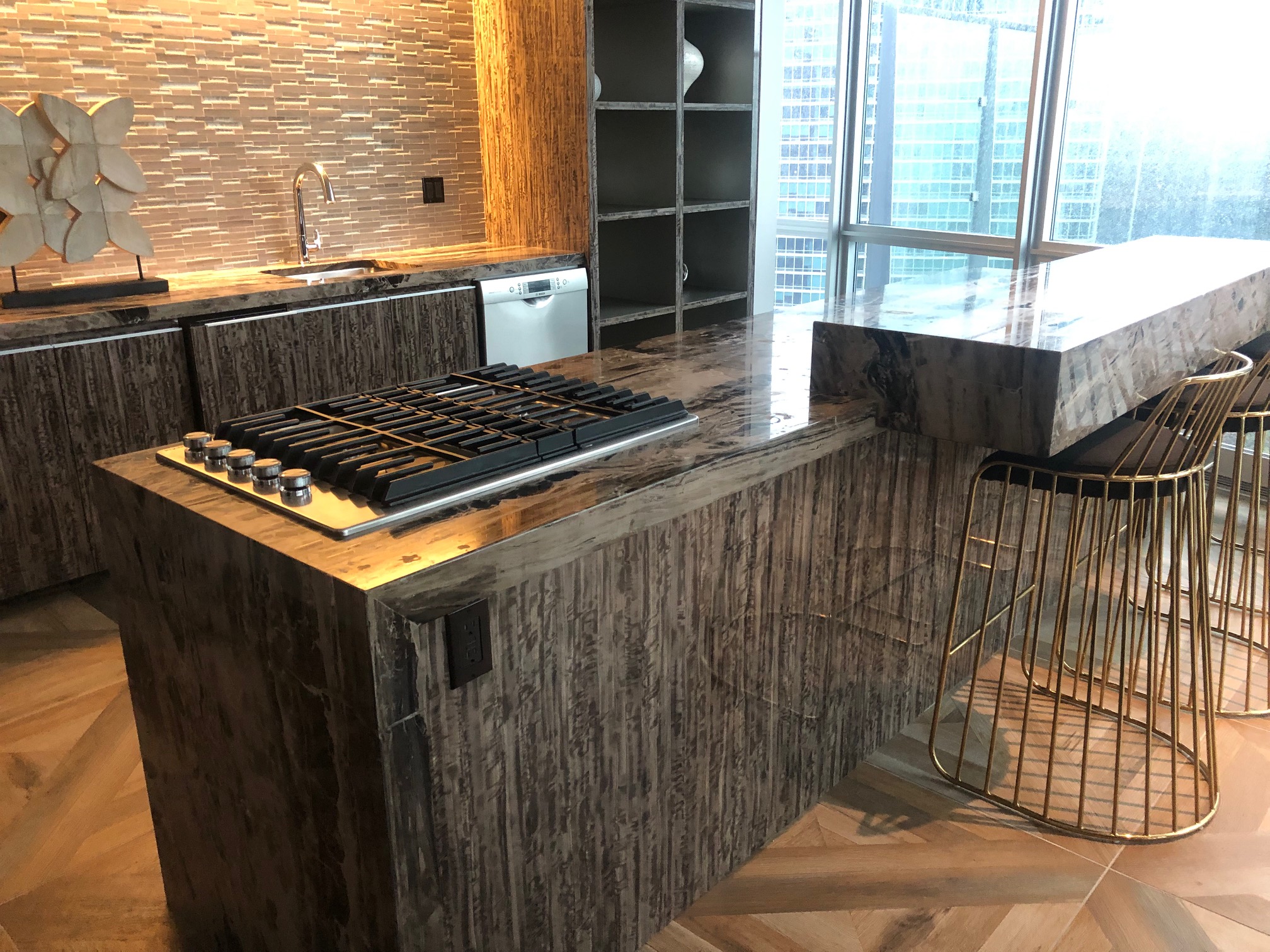 High Rise Kitchen — Stone City project