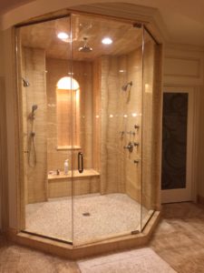 Honey Onyx Shower — Stone City project