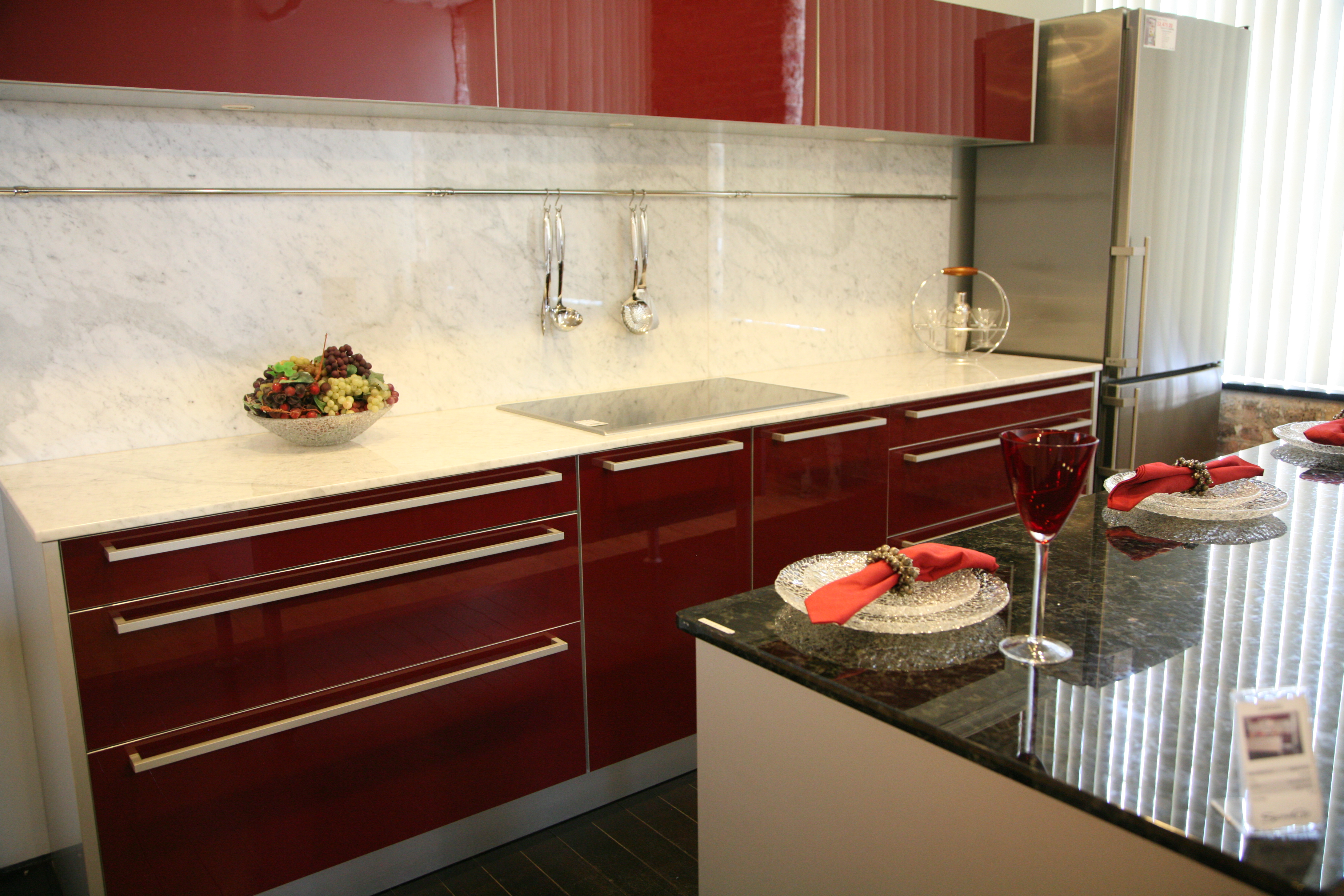 Modern Red Kitchen — Stone City project